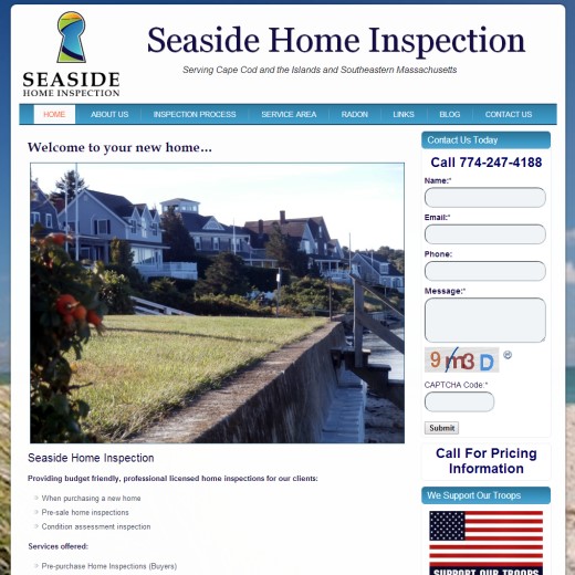 Home Inspection Web Design