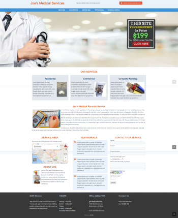 Medical Health Web Design under $200