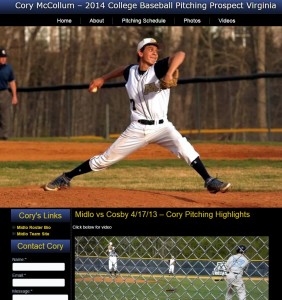 Baseball Web Design