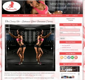 Women's Health and Fitness Web Design